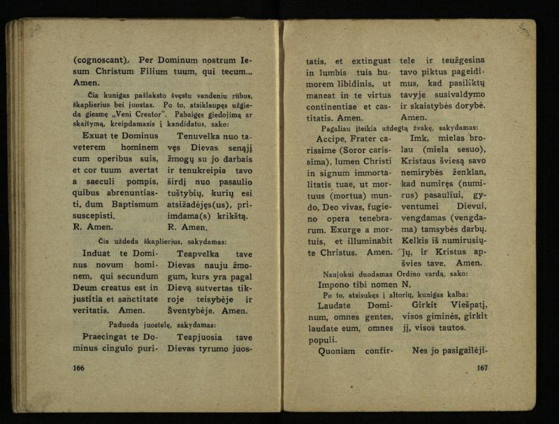 Naujas vadovėlis šv. Pranciškaus tretininkams / sustatė T. Pranciškus Bizauskas O. F. M. – 3-ias papild. ir pager. leid. – Kaunas: [s.n.], 1934. – 200 p.