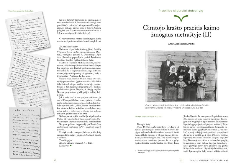 Šiaurietiški atsivėrimai : Pasvalio krašto istorijos ir kultūros žurnalas 2019, nr. 2 (47)