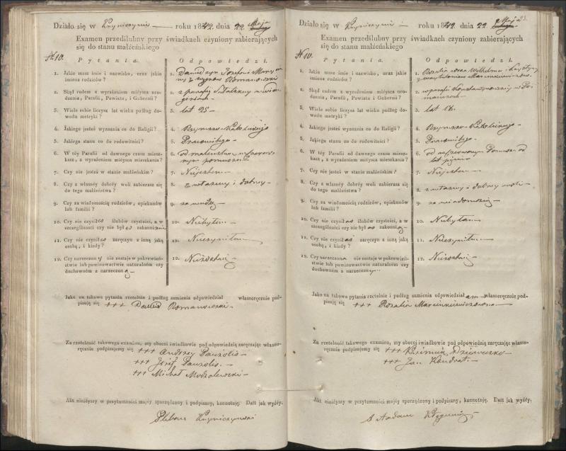 Krinčino Romos katalikų parapijos bažnyčios 1840–1844 metų priešjungtuvinės apklausos knyga