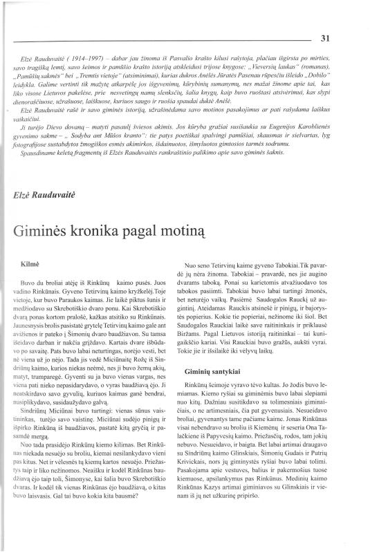 Šiaurietiški atsivėrimai : Pasvalio krašto istorijos ir kultūros žurnalas 2006, nr. 2 (21)