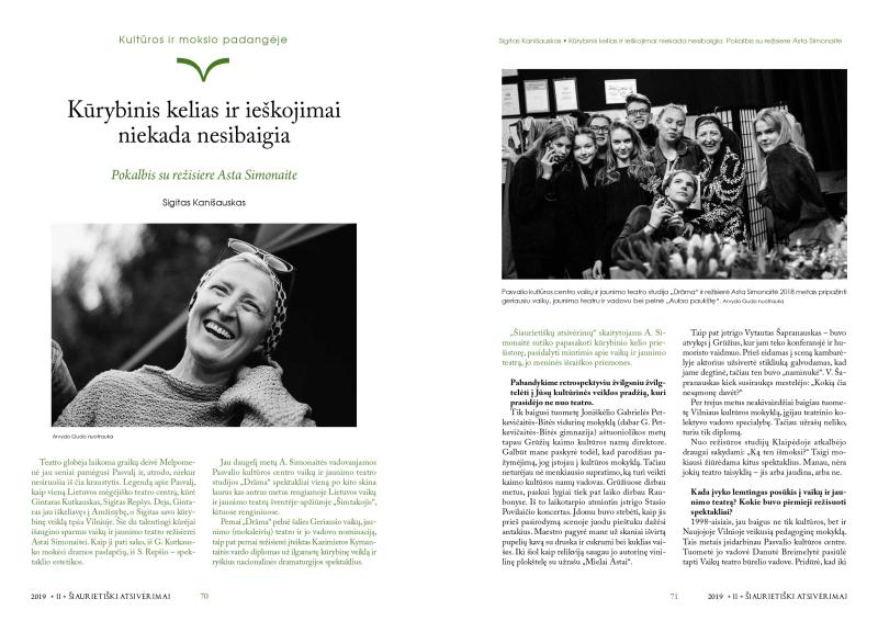 Šiaurietiški atsivėrimai : Pasvalio krašto istorijos ir kultūros žurnalas 2019, nr. 2 (47)