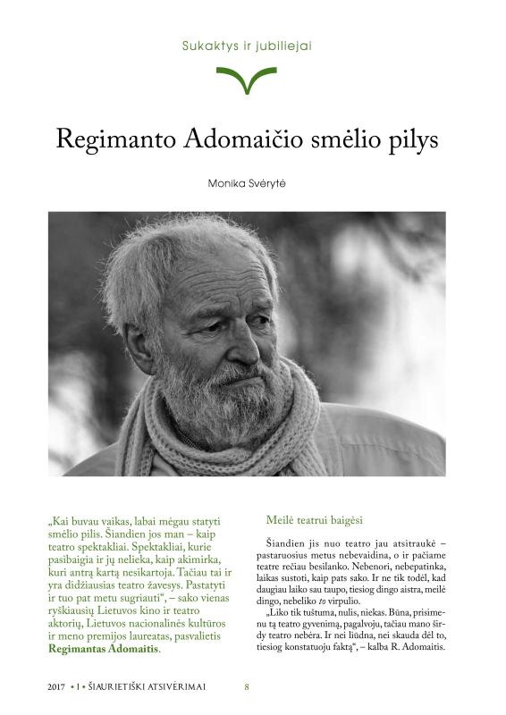 Šiaurietiški atsivėrimai : Pasvalio krašto istorijos ir kultūros žurnalas 2017, nr. 1 (42)