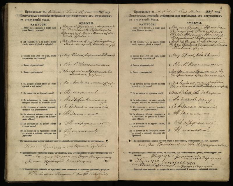 Pasvalio Romos katalikų parapijos bažnyčios 1885–1894 metų priešjungtuvinės apklausos knyga