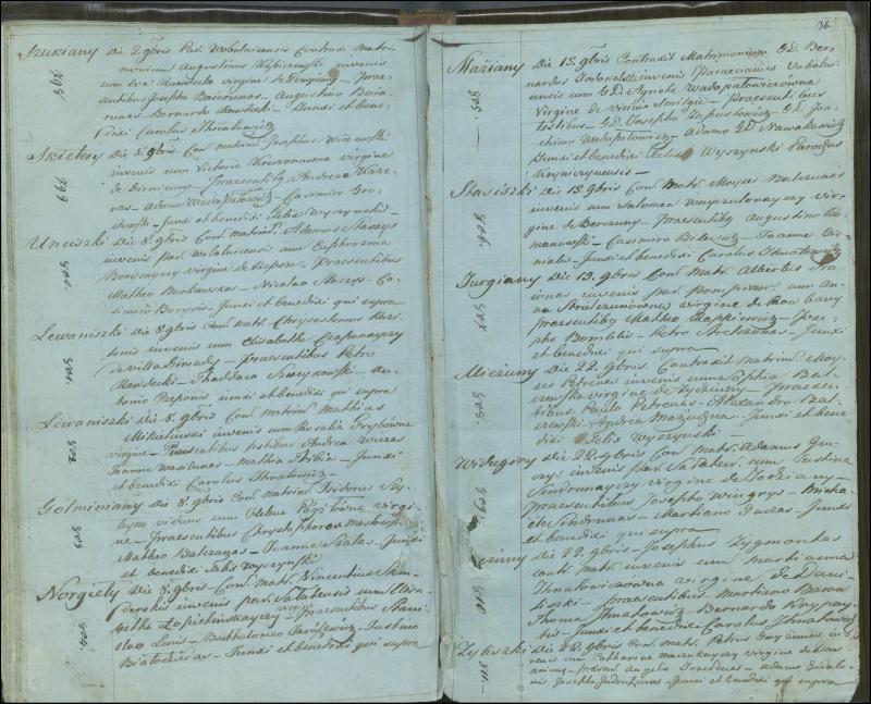 Krinčino Romos katalikų parapijos bažnyčios 1803–1826 metų jungtuvių metrikų knyga