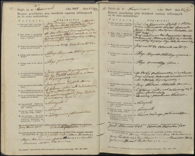 Krinčino Romos katalikų parapijos bažnyčios 1853–1862 metų priešjungtuvinės apklausos knyga