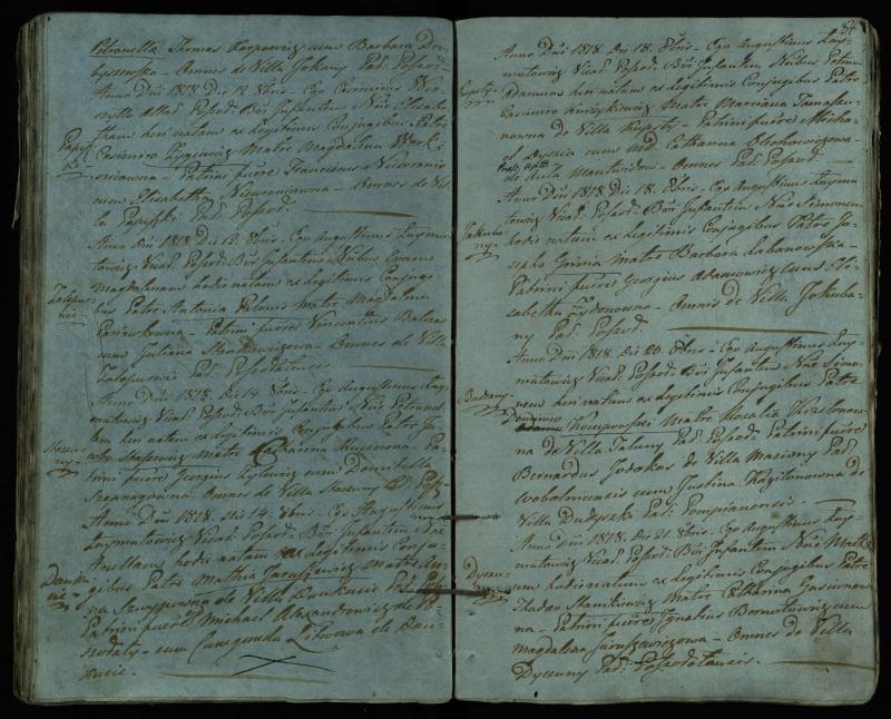 Pušaloto Romos katalikų parapijos bažnyčios 1814–1822 metų krikšto metrikų knyga