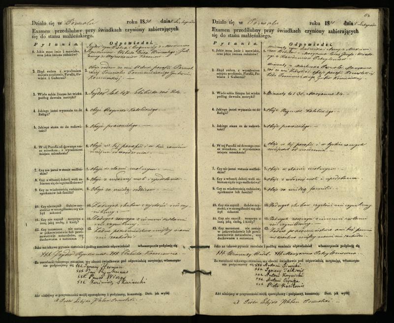 Pasvalio Romos katalikų parapijos bažnyčios 1849–1859 metų priešjungtuvinės apklausos knyga