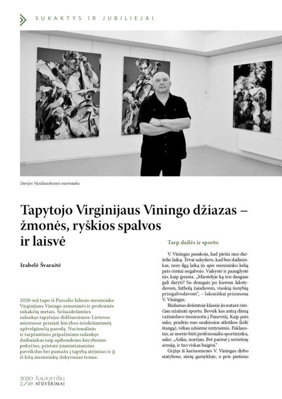 Šiaurietiški atsivėrimai : Pasvalio krašto istorijos ir kultūros žurnalas 2020, nr. 2 (49)