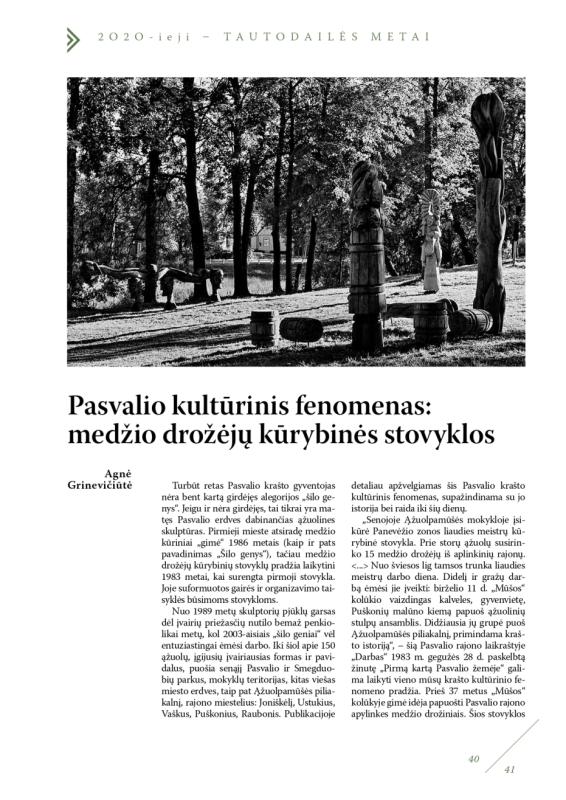 Šiaurietiški atsivėrimai : Pasvalio krašto istorijos ir kultūros žurnalas 2020, nr. 2 (49)