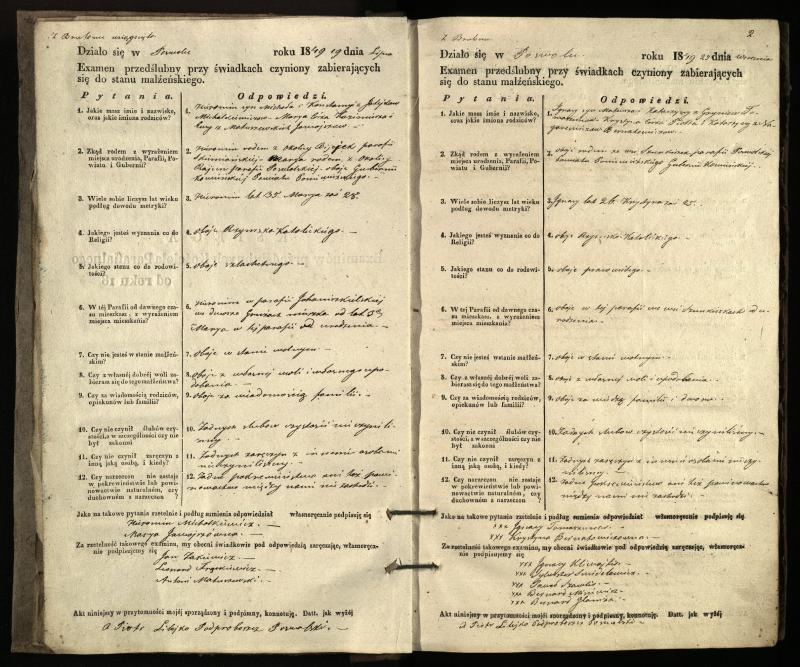 Pasvalio Romos katalikų parapijos bažnyčios 1849–1859 metų priešjungtuvinės apklausos knyga
