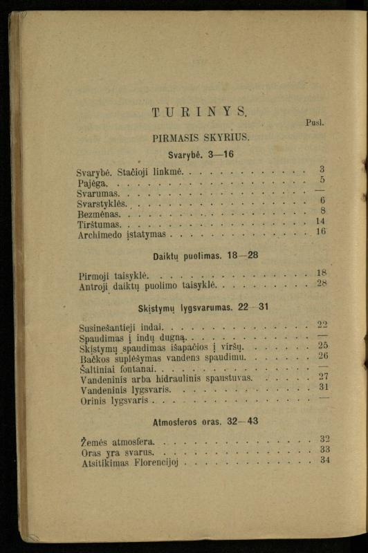 Populiariškas rankvedis fyzikos / parašė P. Neris. – Vilnius: „Vilniaus žinių“ [išleid. ir] sp., 1905. – 100 p.