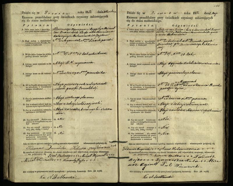 Pasvalio Romos katalikų parapijos bažnyčios 1849–1859 metų priešjungtuvinės apklausos knyga