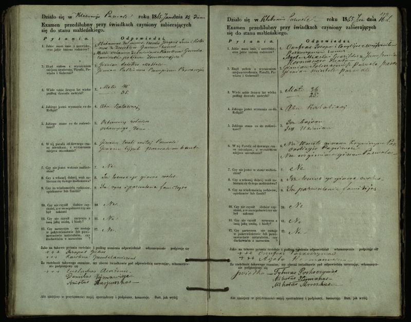 Pasvalio Romos katalikų parapijos bažnyčios 1859–1867 metų priešjungtuvinės apklausos knyga