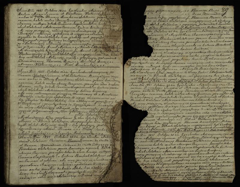 Saločių Romos katalikų parapijos bažnyčios 1819–1827 metų priešjungtuvinės apklausos knyga