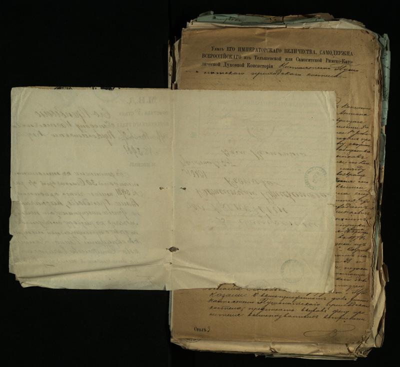 Pušaloto Romos katalikų parapijos bažnyčios 1884–1900 metų gaunamų raštų knyga