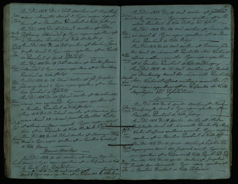 Pušaloto Romos katalikų parapijos bažnyčios 1810–1827 metų mirties metrikų knyga