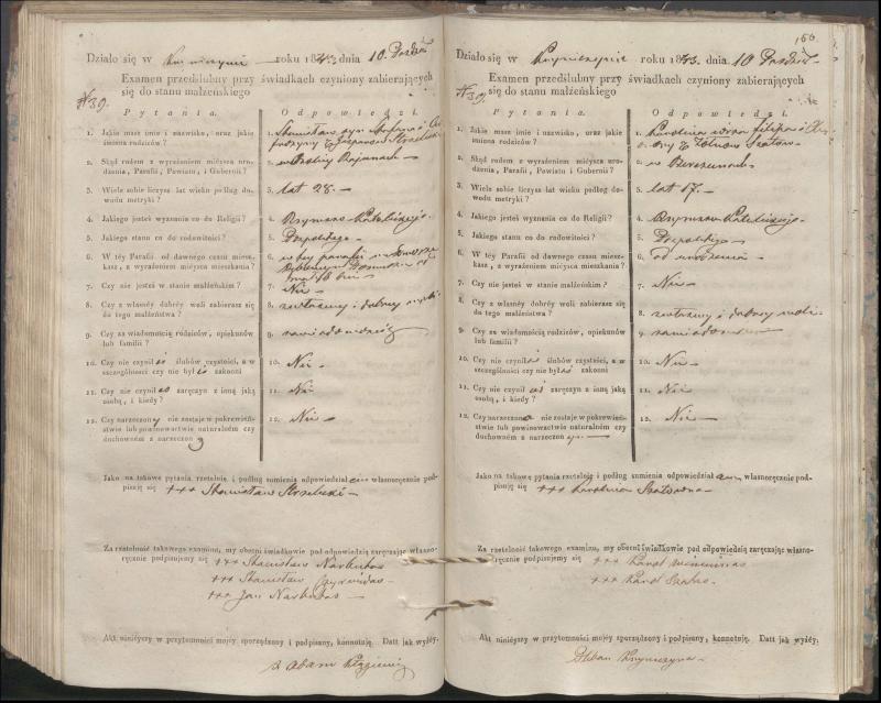Krinčino Romos katalikų parapijos bažnyčios 1840–1844 metų priešjungtuvinės apklausos knyga