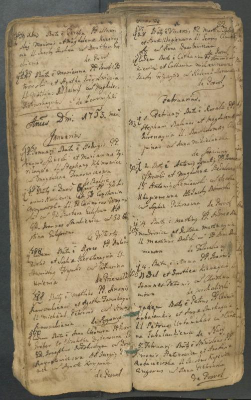 Pasvalio Romos katalikų parapijos bažnyčios 1749–1772 metų krikšto metrikų knyga