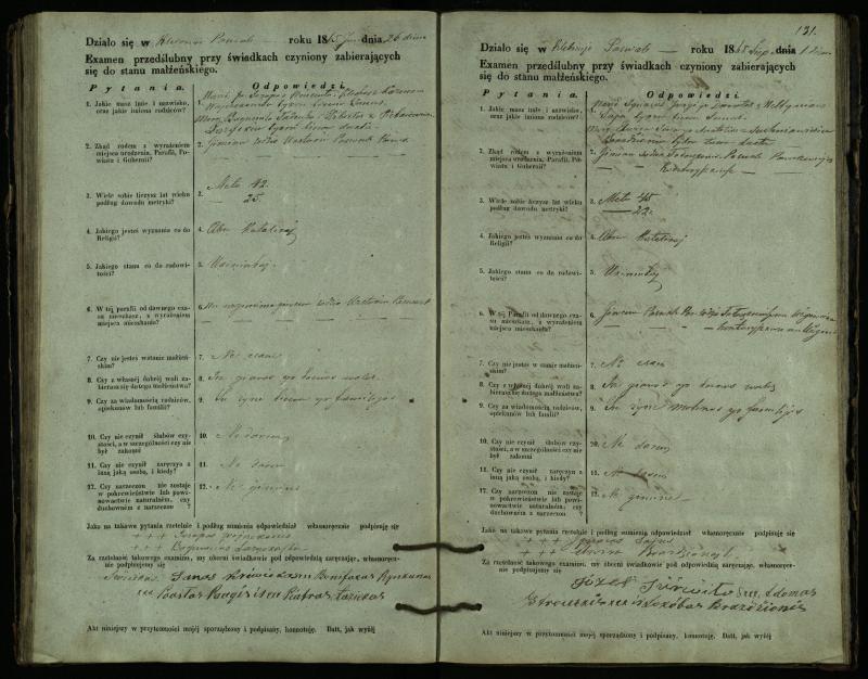 Pasvalio Romos katalikų parapijos bažnyčios 1859–1867 metų priešjungtuvinės apklausos knyga