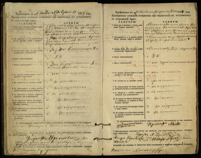 Pasvalio Romos katalikų parapijos bažnyčios 1894–1903 metų priešjungtuvinės apklausos knyga