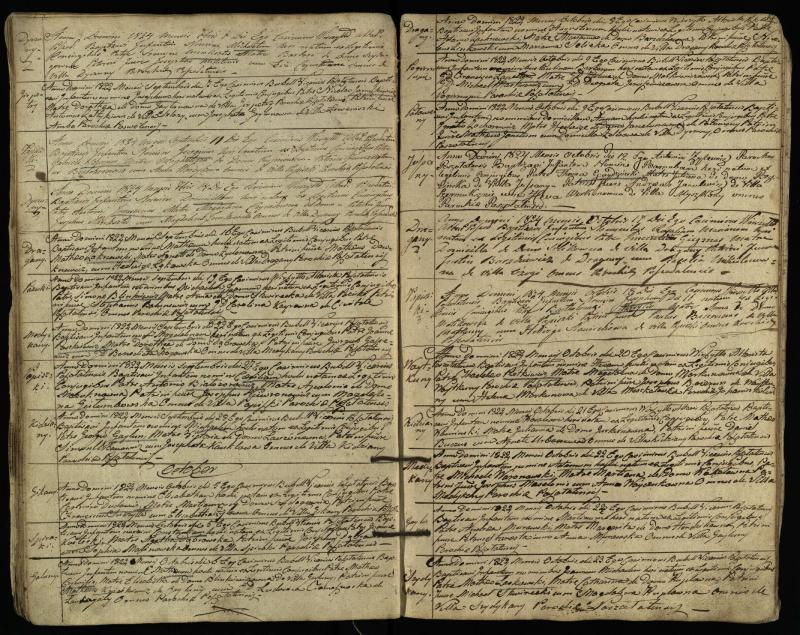 Pušaloto Romos katalikų parapijos bažnyčios 1822–1828 metų krikšto metrikų knyga
