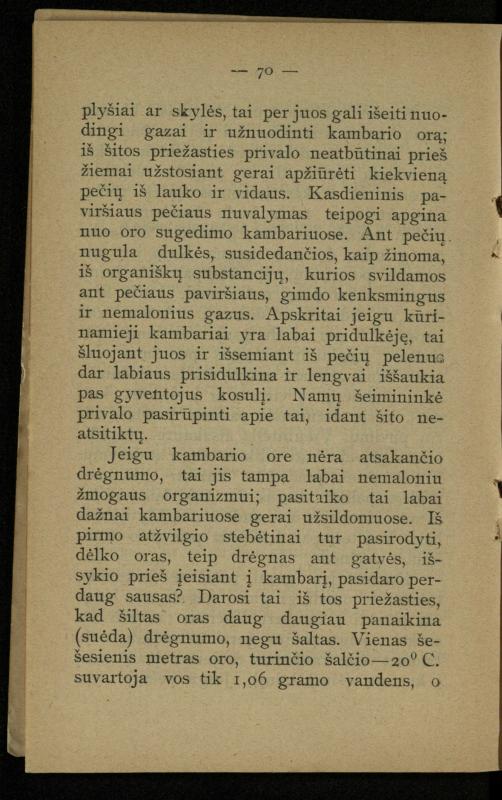 Kaip užsilaikyti pavasarį, vasarą, rudenį ir žiemą / [Otto Gotthilf Traenhart]; pagal d-rą med. L. Volbergą sutaisė d-ras A. Vileišis. – [Vilnius]: [„Vilniaus žinių“ red.], 1906 (Vilnius: „Vilniaus žinių“ sp.). – 91, [1] p.
