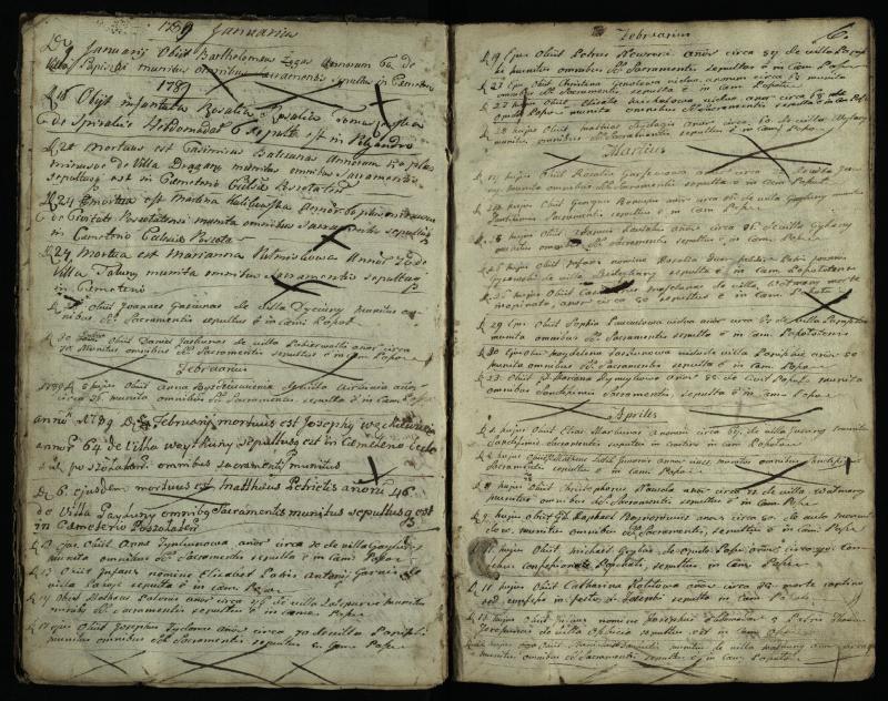 Pušaloto Romos katalikų parapijos bažnyčios 1785–1810 metų mirties metrikų knyga