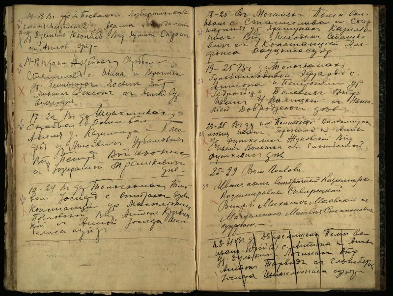Pasvalio Romos katalikų parapijos bažnyčios 1909–1918 metų krikšto metrikų juodraštis