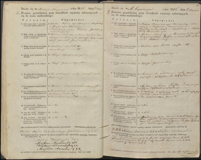 Krinčino Romos katalikų parapijos bažnyčios 1853–1862 metų priešjungtuvinės apklausos knyga
