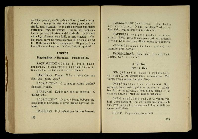 Kur laimė? : 5 veiksmų drama / J. Dobilas. – Kaunas: autoriaus leidinys, 1930. – 165, [1] p.