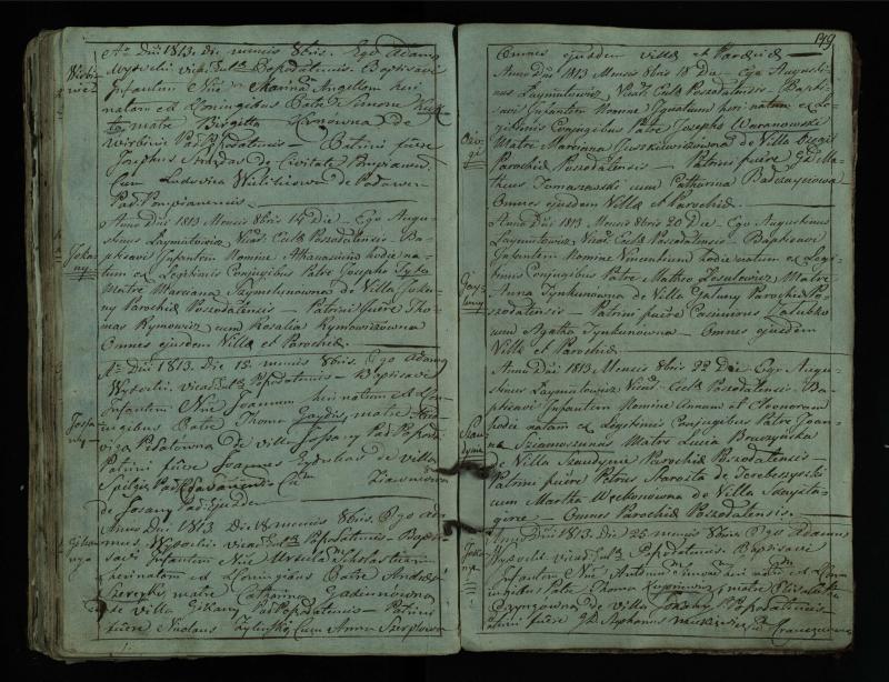 Pušaloto Romos katalikų parapijos bažnyčios 1802–1814 metų krikšto metrikų knyga