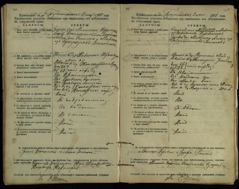 Pušaloto Romos katalikų parapijos bažnyčios 1904–1917 metų priešjungtuvinės apklausos knyga