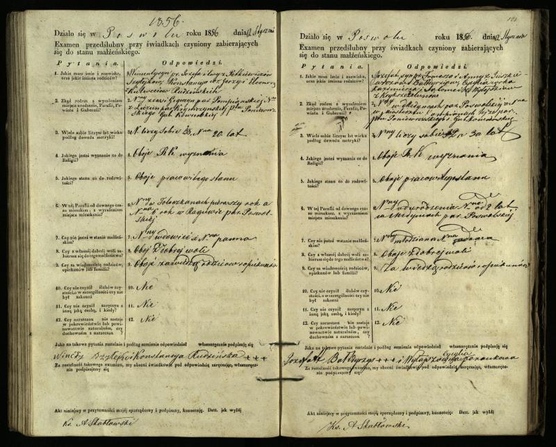 Pasvalio Romos katalikų parapijos bažnyčios 1849–1859 metų priešjungtuvinės apklausos knyga