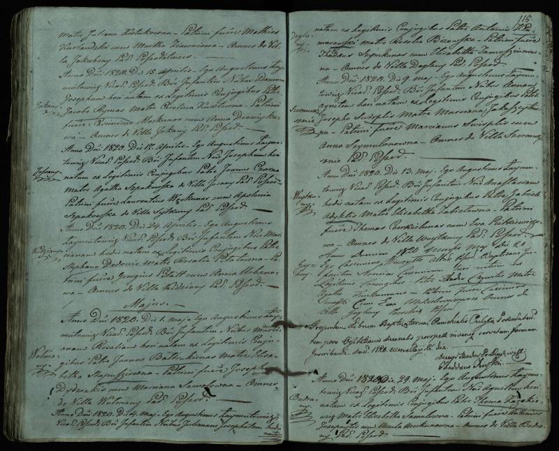 Pušaloto Romos katalikų parapijos bažnyčios 1814–1822 metų krikšto metrikų knyga
