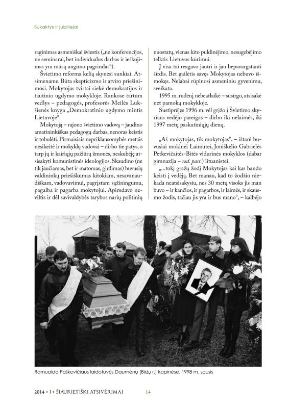 Šiaurietiški atsivėrimai : Pasvalio krašto istorijos ir kultūros žurnalas 2014, nr. 1 (36)