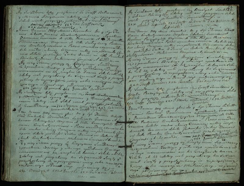 Vaškų (Konstantinavo) Romos katalikų parapijos bažnyčios 1804–1809 metų jungtuvių metrikų knyga