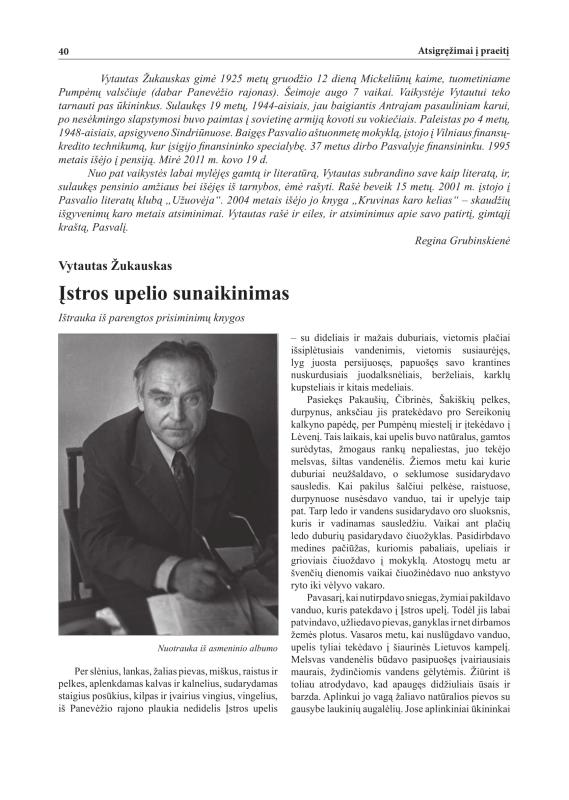 Šiaurietiški atsivėrimai : Pasvalio krašto istorijos ir kultūros žurnalas 2011, nr. 1 (30)