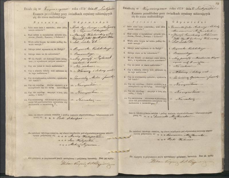 Krinčino Romos katalikų parapijos bažnyčios 1837–1839 metų priešjungtuvinės apklausos knyga