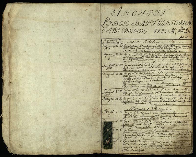 Pasvalio Romos katalikų parapijos bažnyčios 1825–1827 metų krikšto metrikų knyga