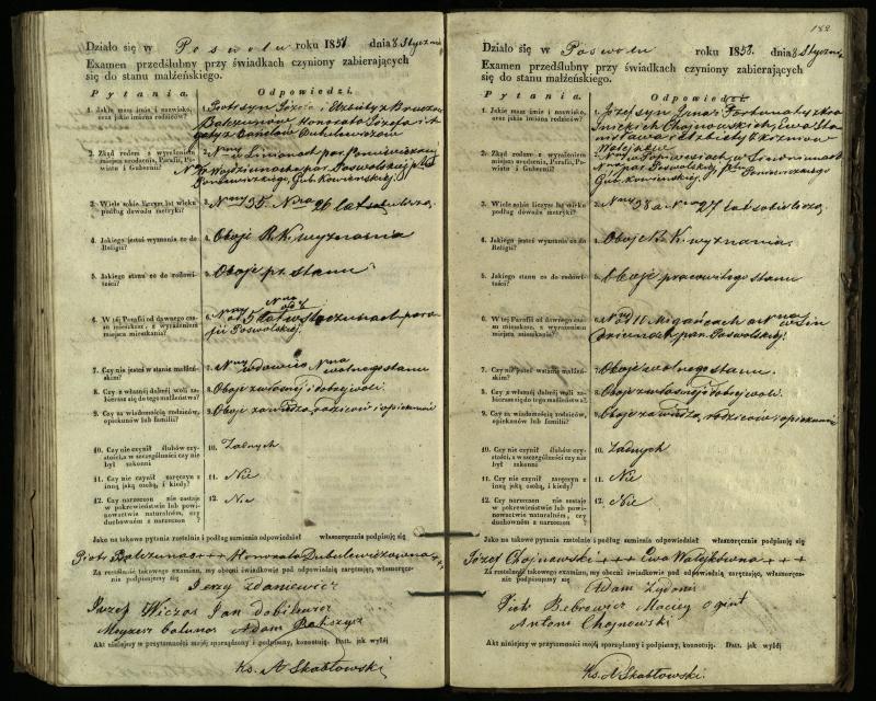 Pasvalio Romos katalikų parapijos bažnyčios 1849–1859 metų priešjungtuvinės apklausos knyga