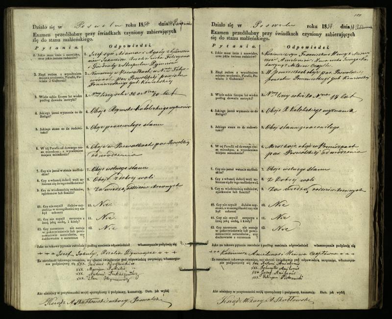 Pasvalio Romos katalikų parapijos bažnyčios 1849–1859 metų priešjungtuvinės apklausos knyga