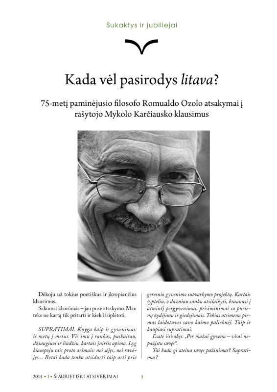 Šiaurietiški atsivėrimai : Pasvalio krašto istorijos ir kultūros žurnalas 2014, nr. 1 (36)