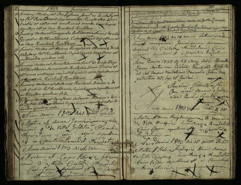 Pušaloto Romos katalikų parapijos bažnyčios 1785–1810 metų mirties metrikų knyga