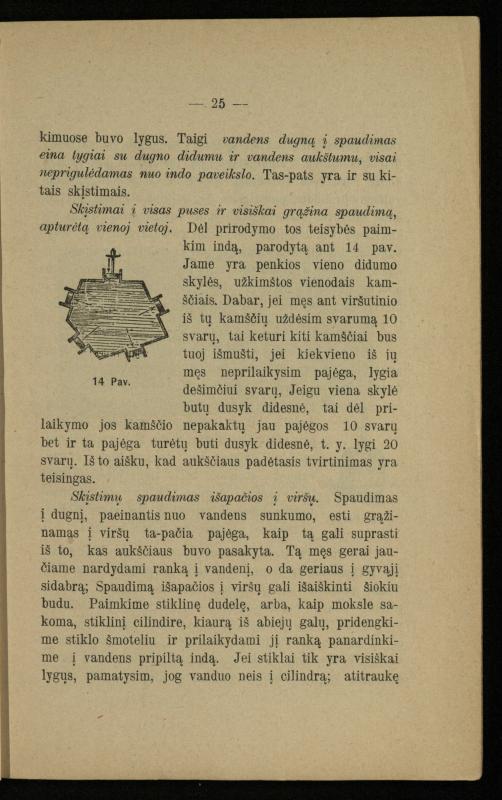 Populiariškas rankvedis fyzikos / parašė P. Neris. – Vilnius: „Vilniaus žinių“ [išleid. ir] sp., 1905. – 100 p.