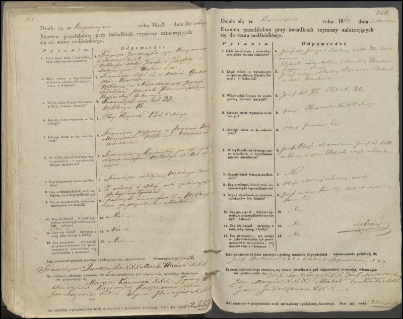 Krinčino Romos katalikų parapijos bažnyčios 1853–1862 metų priešjungtuvinės apklausos knyga