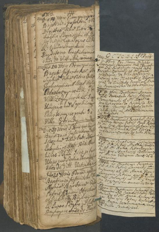 Pasvalio Romos katalikų parapijos bažnyčios 1749–1772 metų krikšto metrikų knyga