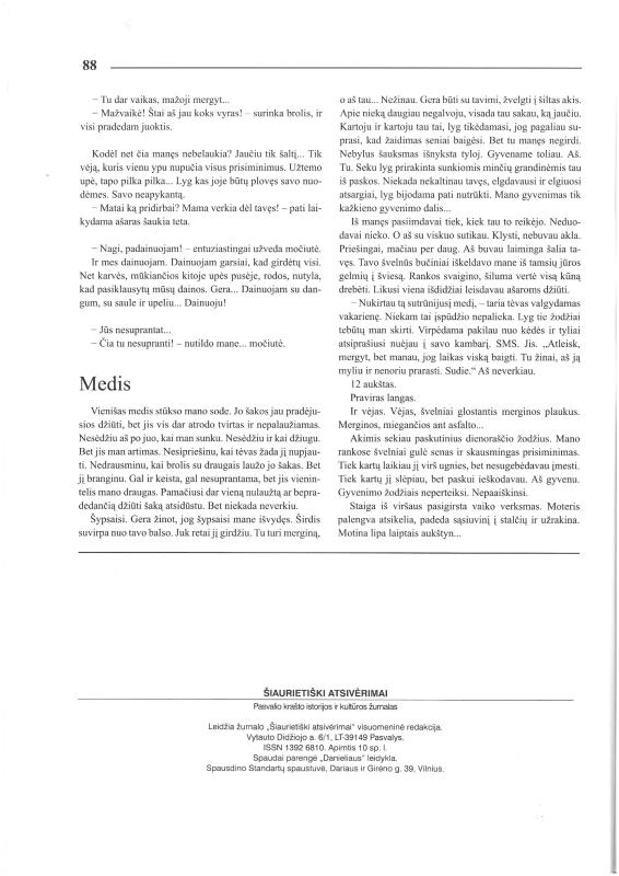 Šiaurietiški atsivėrimai : Pasvalio krašto istorijos ir kultūros žurnalas 2007, nr. 1 (22)