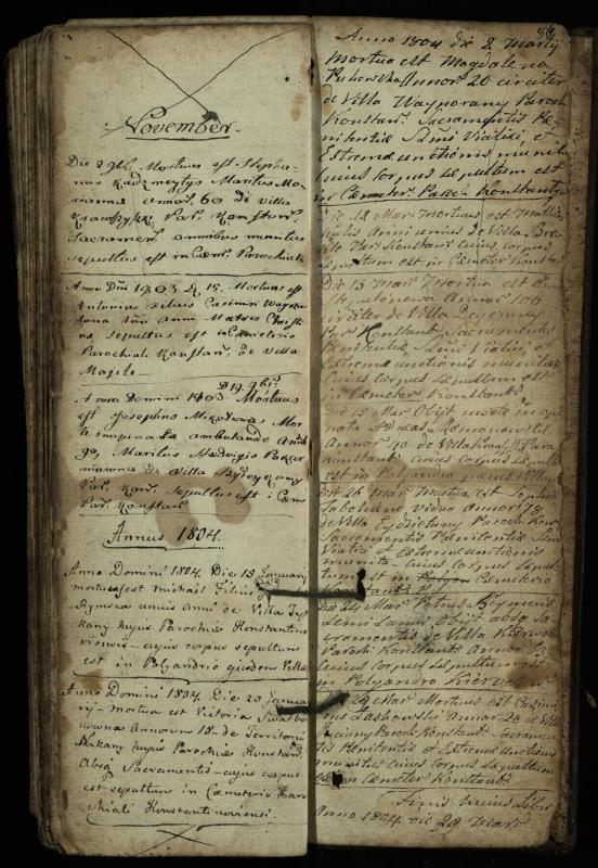 Vaškų (Konstantinavo) Romos katalikų parapijos bažnyčios 1763–1804 metų mirties metrikų knyga