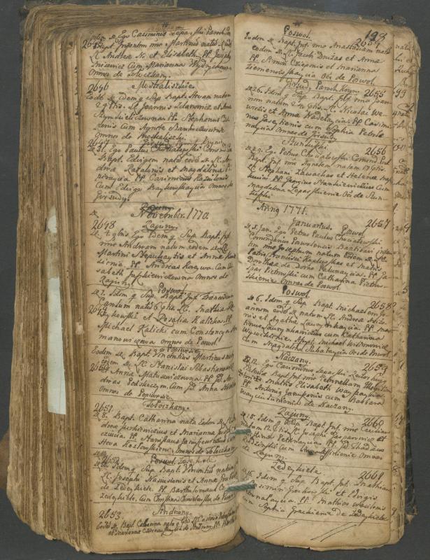 Pasvalio Romos katalikų parapijos bažnyčios 1749–1772 metų krikšto metrikų knyga