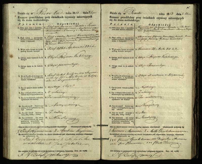 Pasvalio Romos katalikų parapijos bažnyčios 1849–1859 metų priešjungtuvinės apklausos knyga